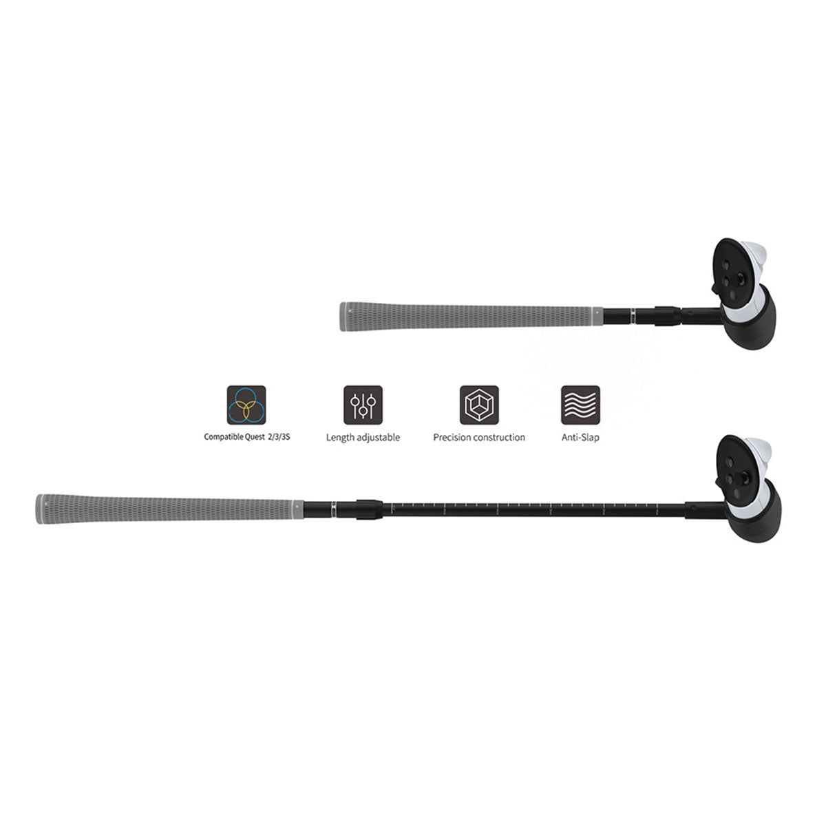 Dobe Golf Club Attachment for Meta Quest 2 / Meta Quest 3 / Meta Quest 3S / Pro Controller TY-3881