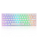 E-Yooso Z-11 Tri-Mode RGB 63 Keys Hot Swappable Mechanical Keyboard White (Brown Switch)