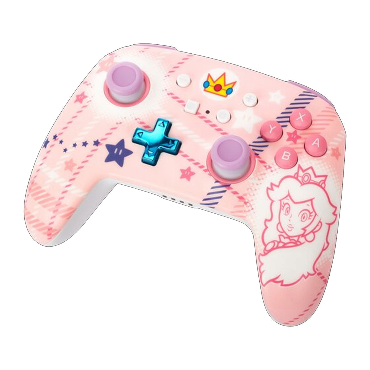 Power A Enhanced Wireless Controller for Nintendo Switch (Princess Peach Plaid)