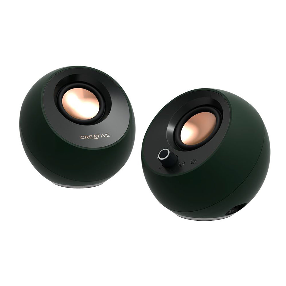 Creative Pebble Pro Minimalist 2.0 USB-C Speakers With Bluetooth 5.3 & Customizable RGB Lighting