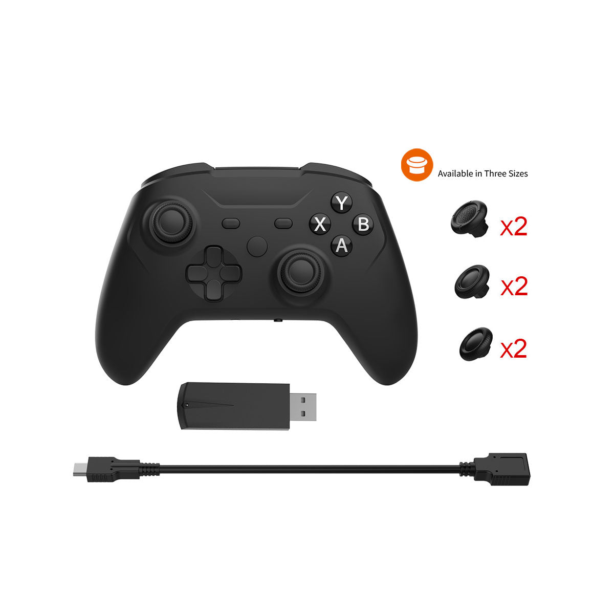 Dobe Wireless Controller for Steam Deck/ Switch/ PC (Black) (TYX-1618A)