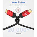 JSAUX 8K 60Hz HDMI Cable 3M 1-Pack (Red) (CV0011)