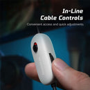 Baseus Bowie GoPlay 1 Max Gaming Wired Headphone with Detachable Microphone (Moon White)