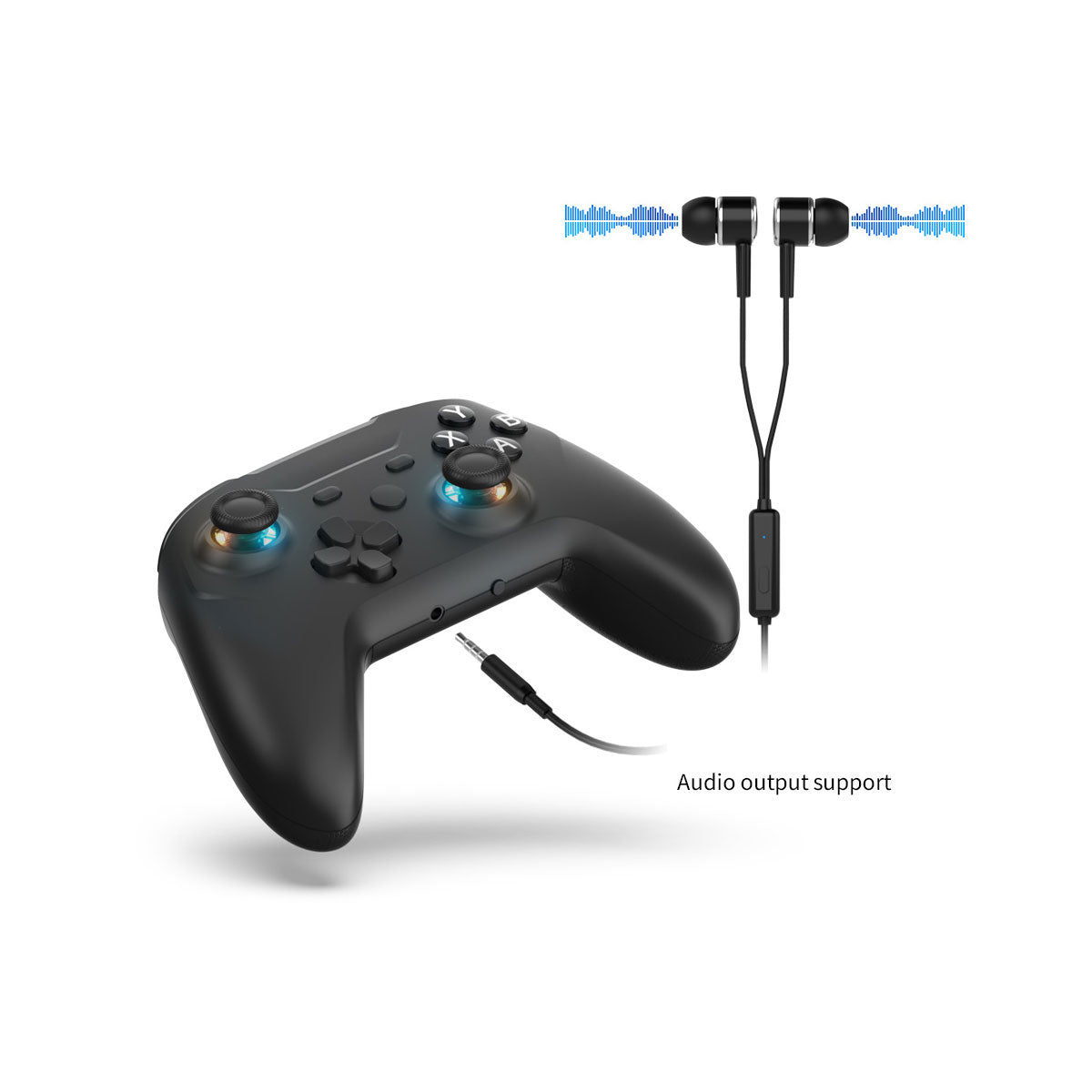 Dobe Wireless Controller for Steam Deck/ Switch/ PC (Black) (TYX-1618A)
