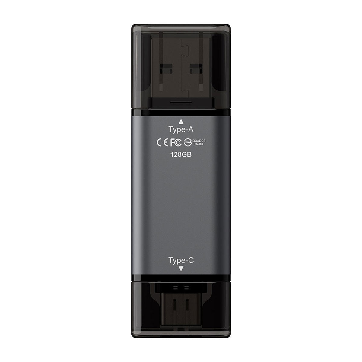 TeamGroup X1 128GB USB 3.2 Gen1 Type-C & Type-A 100MB/s Read Flash Drive (TX13128GC01)