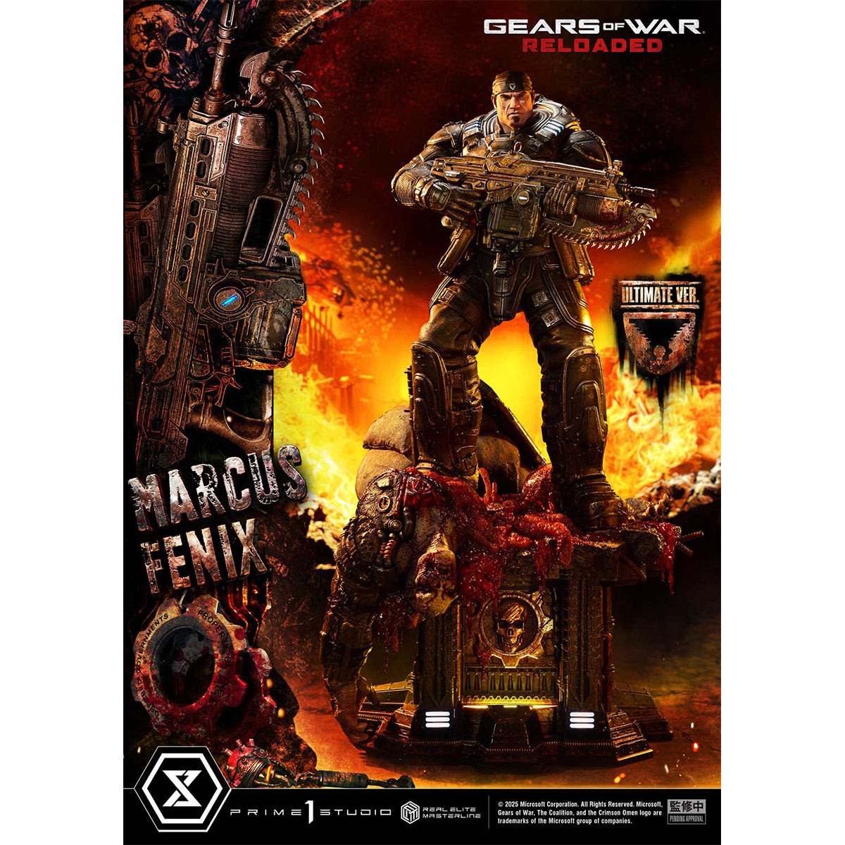 Real Elite Masterline Gears of War: Reloaded Marcus Fenix | DataBlitz
