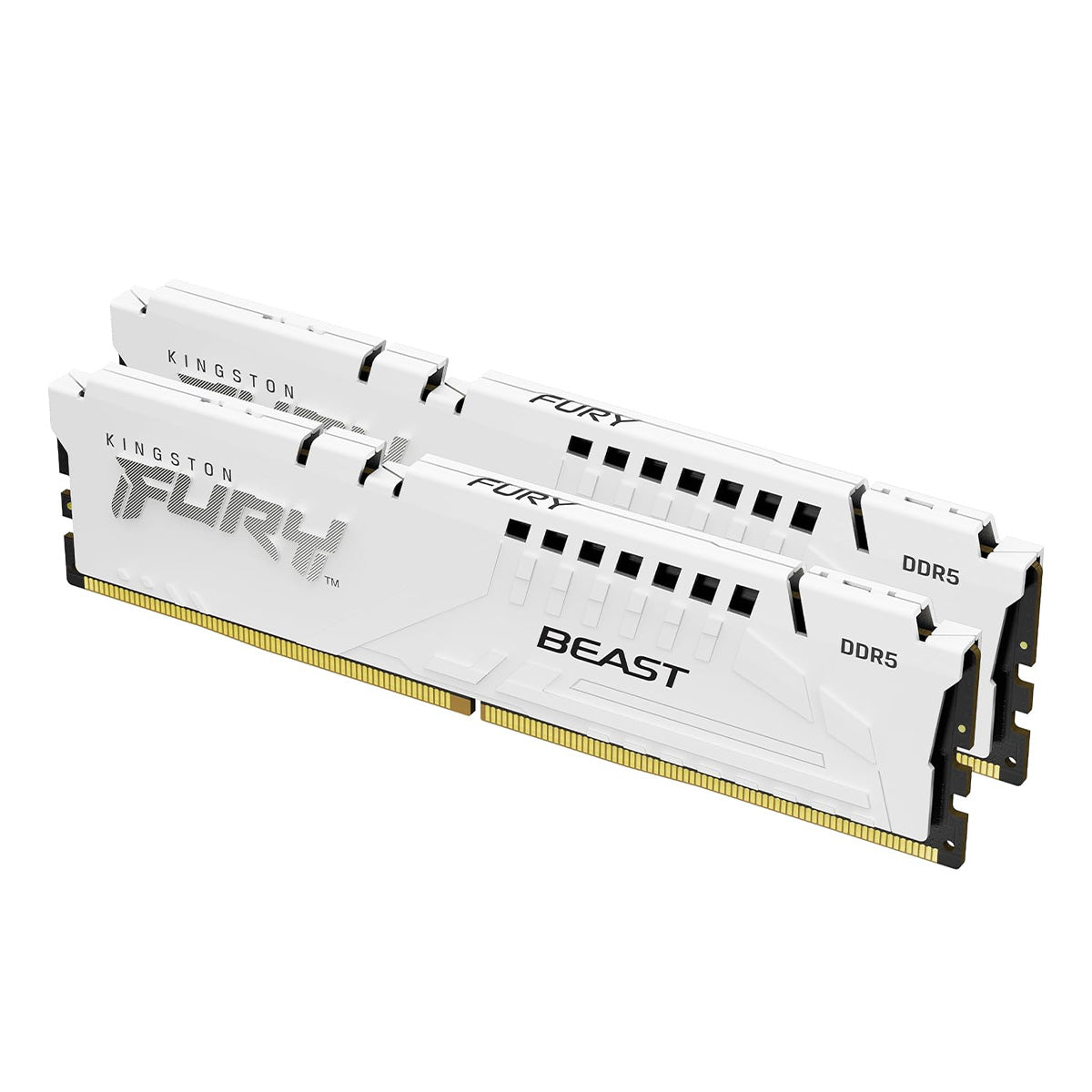 Kingston Fury Beast 64GB (2X32GB) DDR5 XMP 6000MT/S CL30 Memory (White) (KF560C30BWEK2-64)