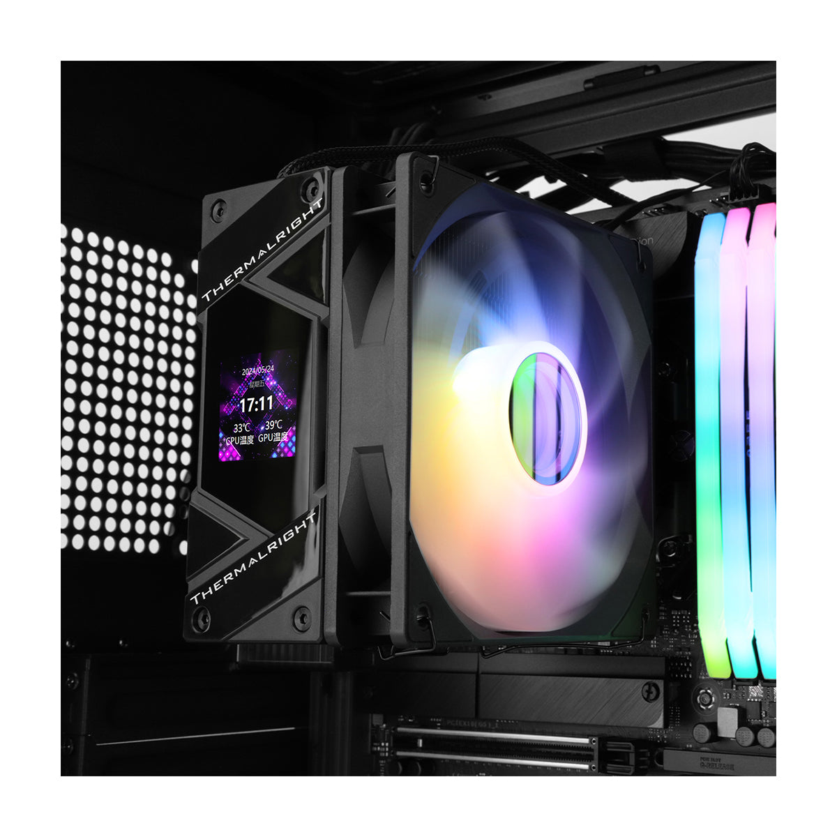 Thermalright Assassin Spirit 120 Vision Single-Tower ARGB CPU Air Cooler (Black)