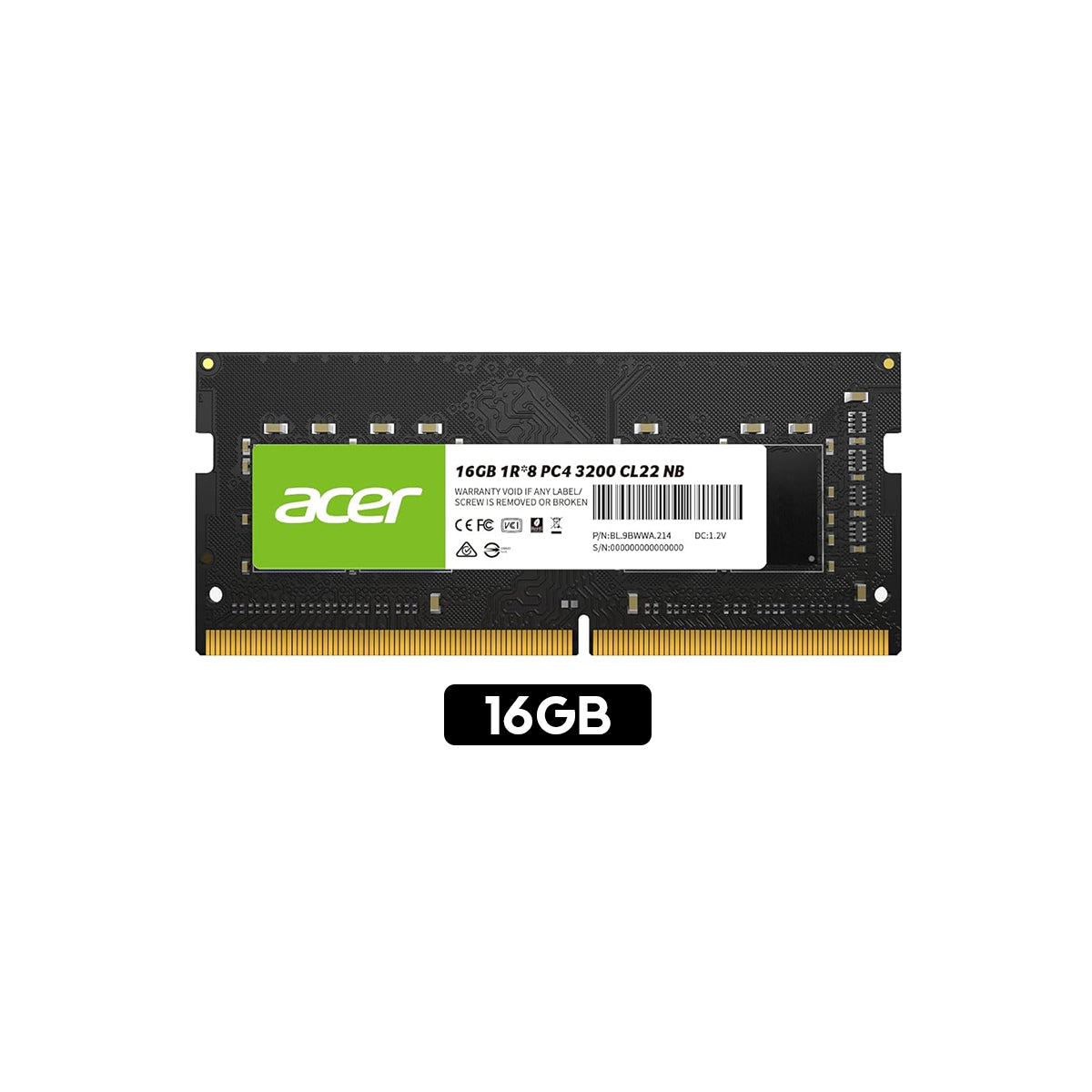 Acer SD100 3200MHz CL22 DDR4 SODIMM | DataBlitz