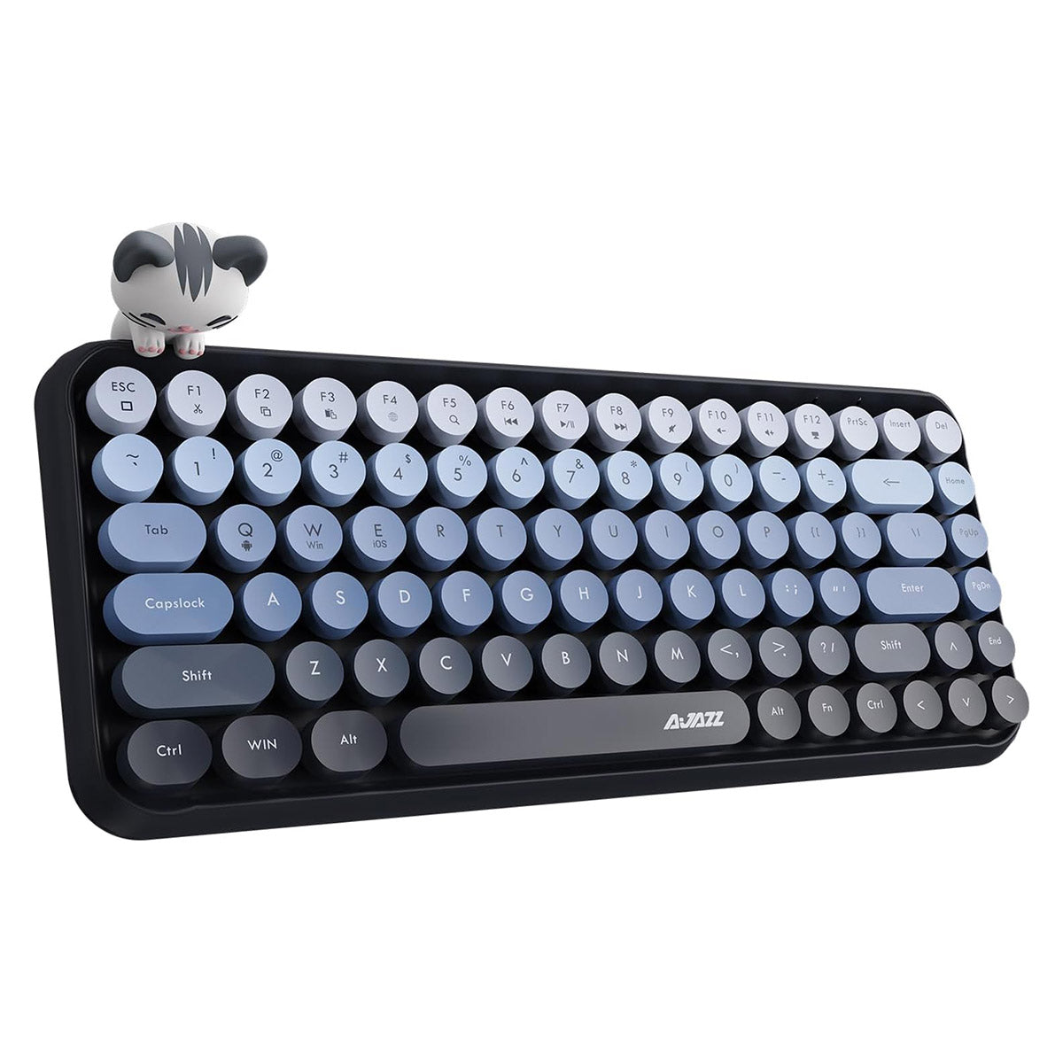 Ajazz 308I 84-Keys Bluetooth Wireless Membrane Keyboard (Mist Blue)