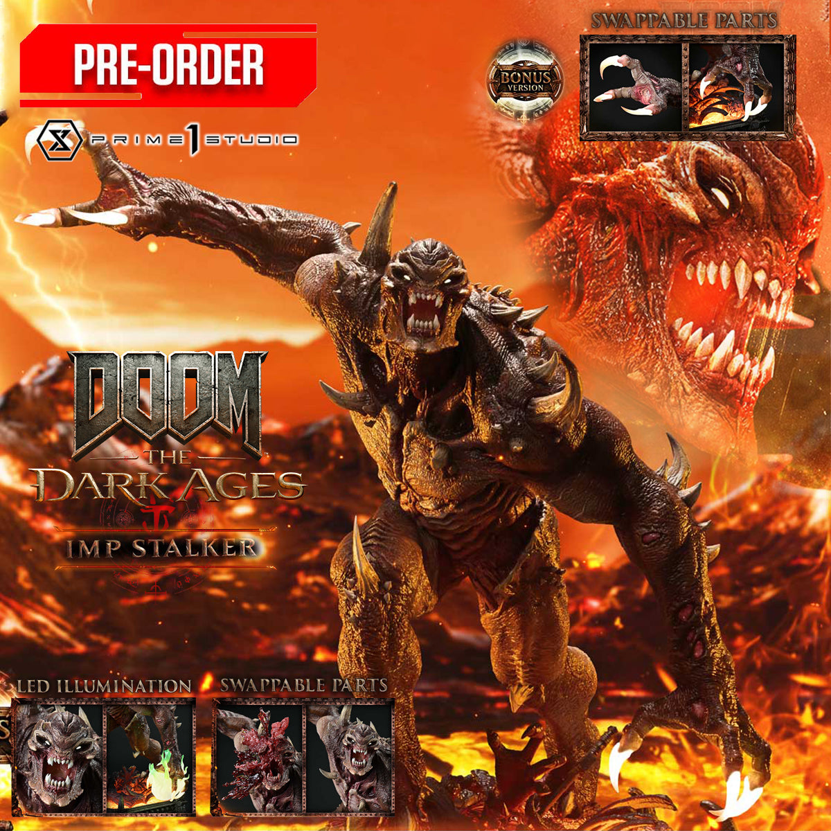 Ultimate Premium Masterline Doom: The Dark Ages Imp Stalker | DataBlitz
