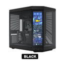 Hyte Y70 Touch Infinite 3rd Gen Dual Chamber ATX Mid Tower Modern Aesthetic Case with 14.9" LCD Screen