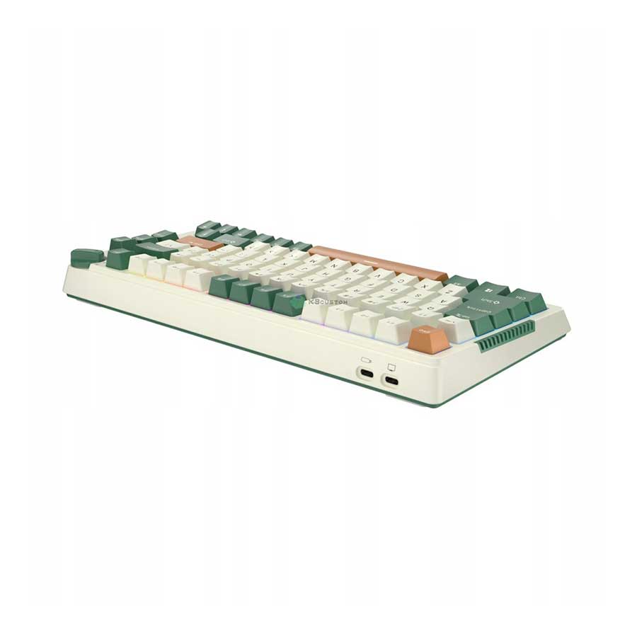 Royal Kludge RK-H81 Tri-Mode RGB 81 Keys Hot Swappable Mechanical Keyboard Timing Machine (k Silver Switch)