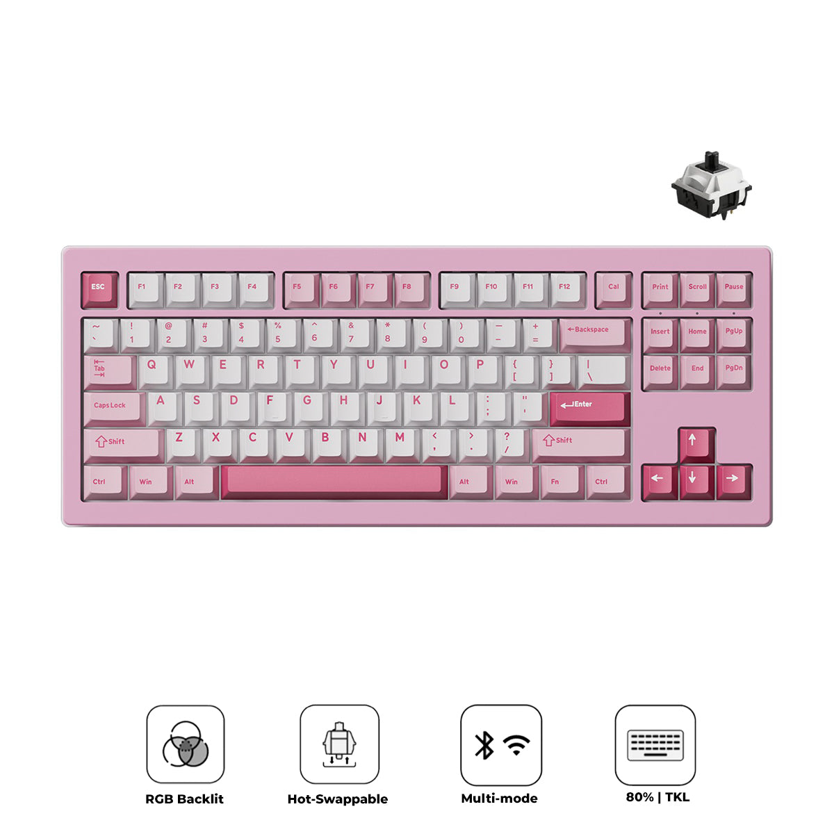 Akko 5087 V3 Prunus Lannesiana Multi-Mode RGB Hot-Swappable Mechanical Keyboard