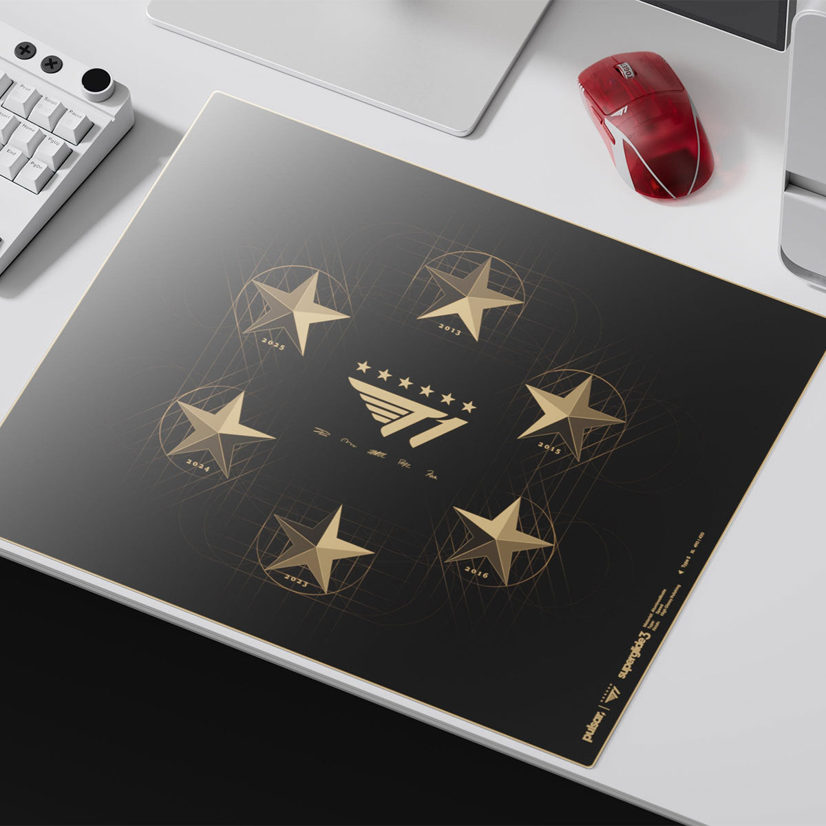 Pulsar Superglide3 Glass Mouse Pad T1 Edition Six Stars