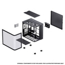 Jonsbo TK-3 ATX Separated Cabinet Computer Case (Black, White)