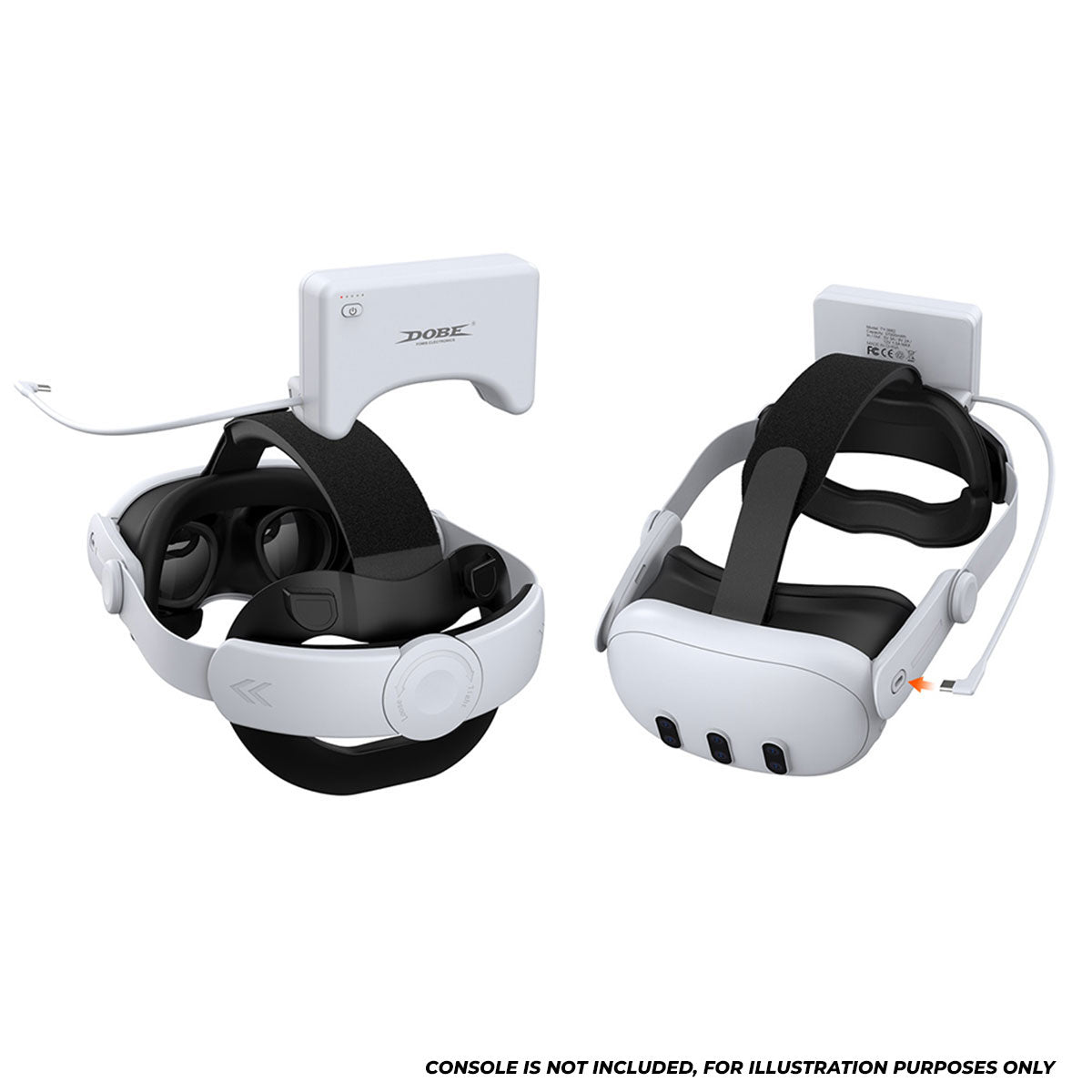 Dobe Adjustable Head Strap & Rechargeable Battery 37000mWh for Meta Quest 3 / Meta Quest 3S TY-3882