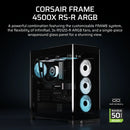 Corsair Frame 4500X RS-R ARGB Panoramic Glass Mid-Tower PC Case (Black, White)