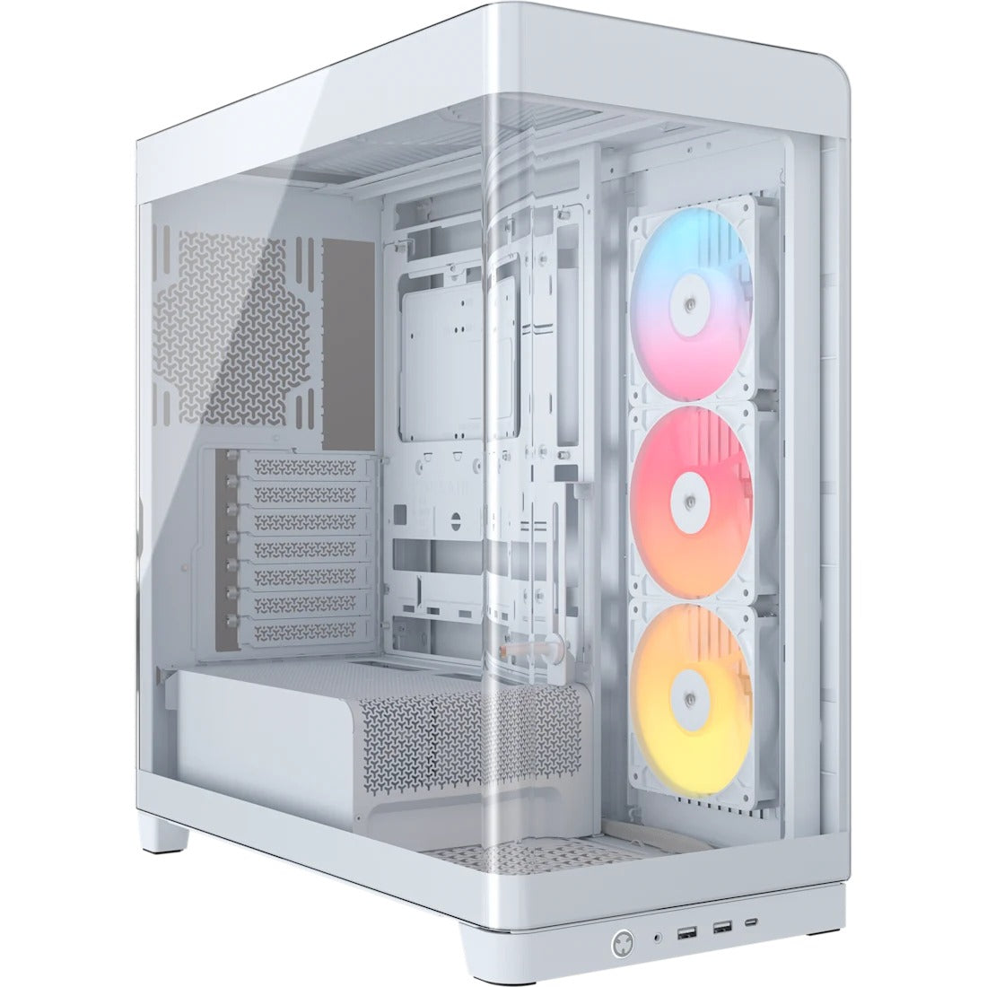 Corsair Frame 4500X RS-R ARGB Panoramic Glass Mid-Tower PC Case (Black, White)