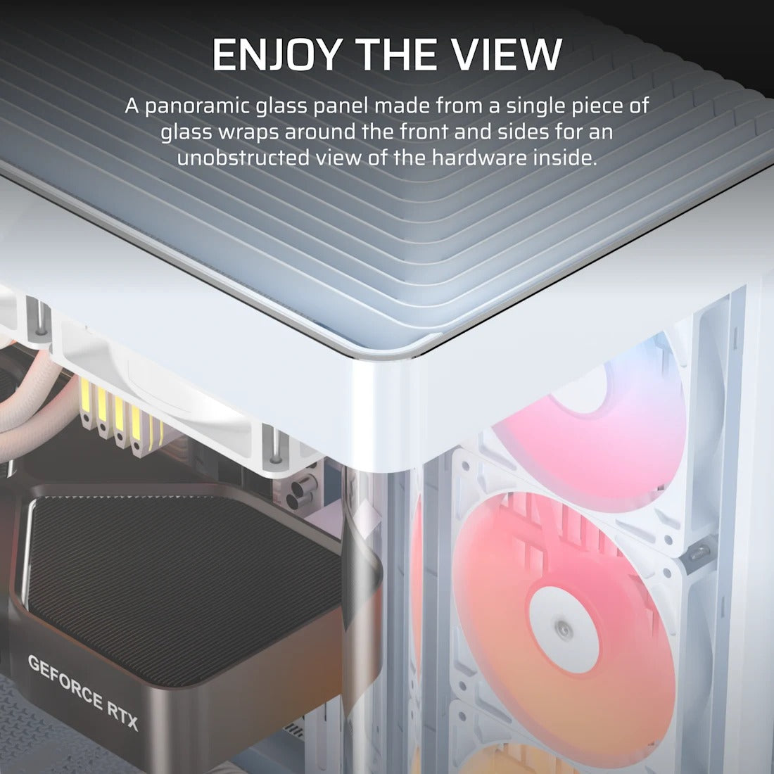 Corsair Frame 4500X RS-R ARGB Panoramic Glass Mid-Tower PC Case (Black, White)