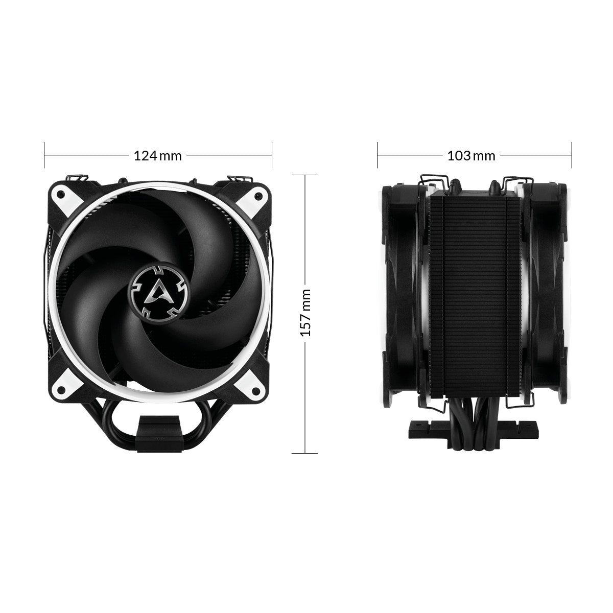 Arctic Freezer 34 eSports DUO Tower CPU Cooler with BioniX P-Series Fans in Push-Pull Configuration (White) (ACFRE00061A)
