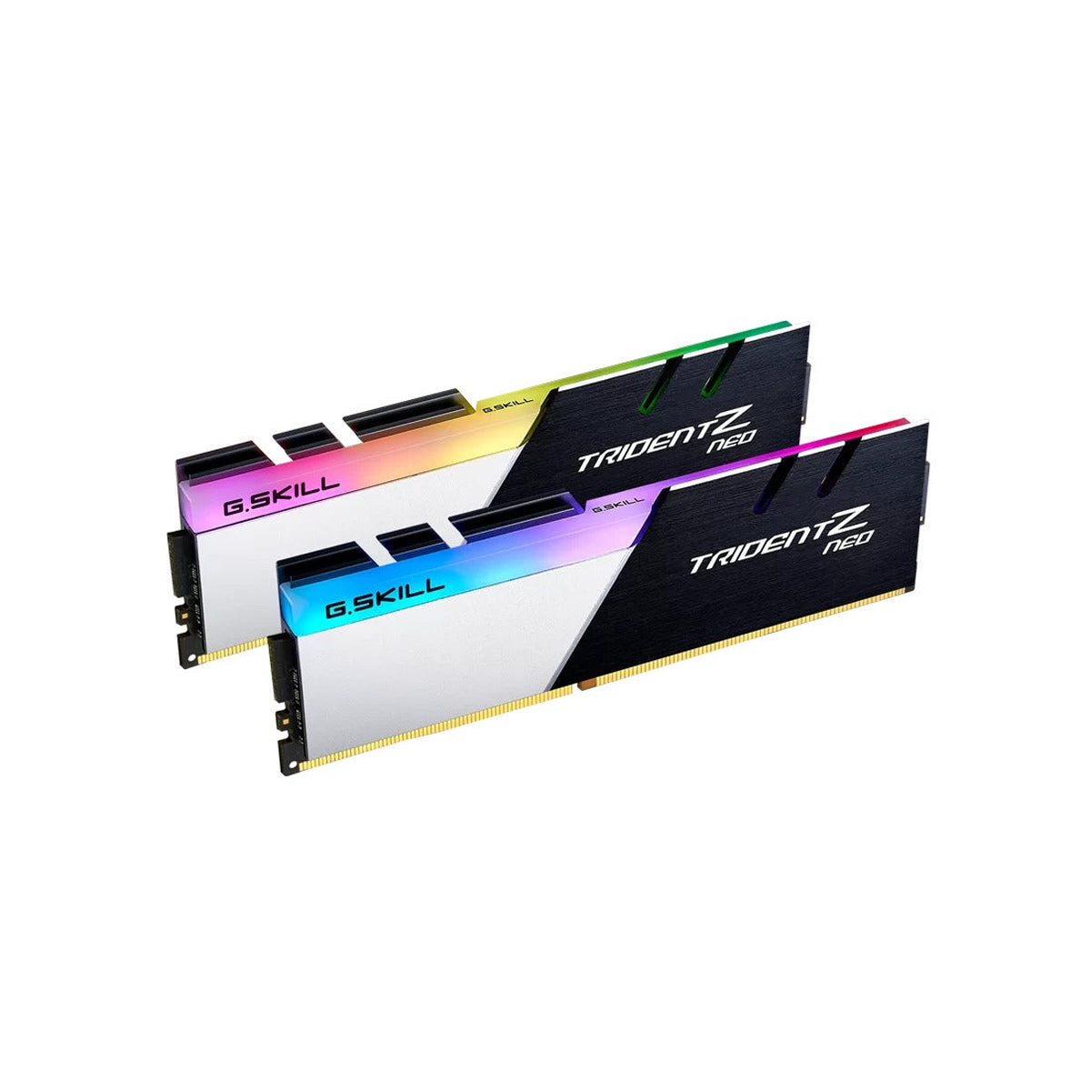 G.Skill Trident Z Neo RGB 32GB (2X16GB) DDR4 3200MHZ CL16-18-18-38 1.35V Desktop Memory (Black/Silver) (F4-3200C16D-32GTZN)