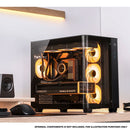 Jonsbo TK-3 ATX Separated Cabinet Computer Case (Black, White)