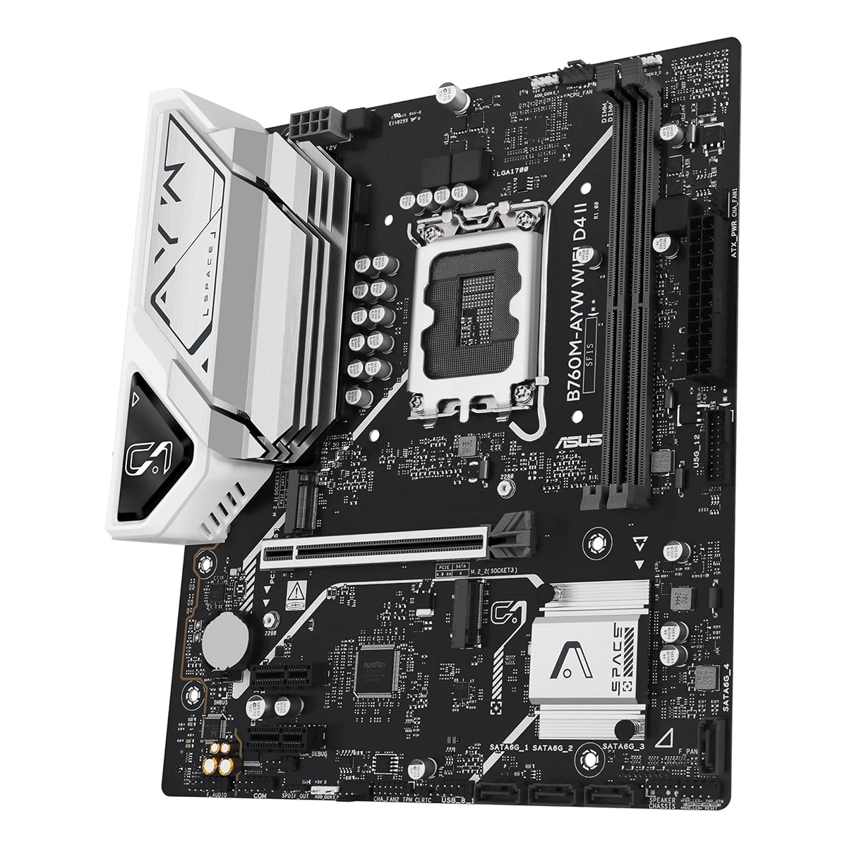 ASUS B760M-AYW WiFi DDR4 Intel Motherboard
