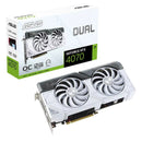 Asus Dual Geforce RTX 4070 Super OC 12GB GDDR6X Graphics Card (White)