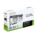 Asus Dual Geforce RTX 4070 Super OC 12GB GDDR6X Graphics Card (White)
