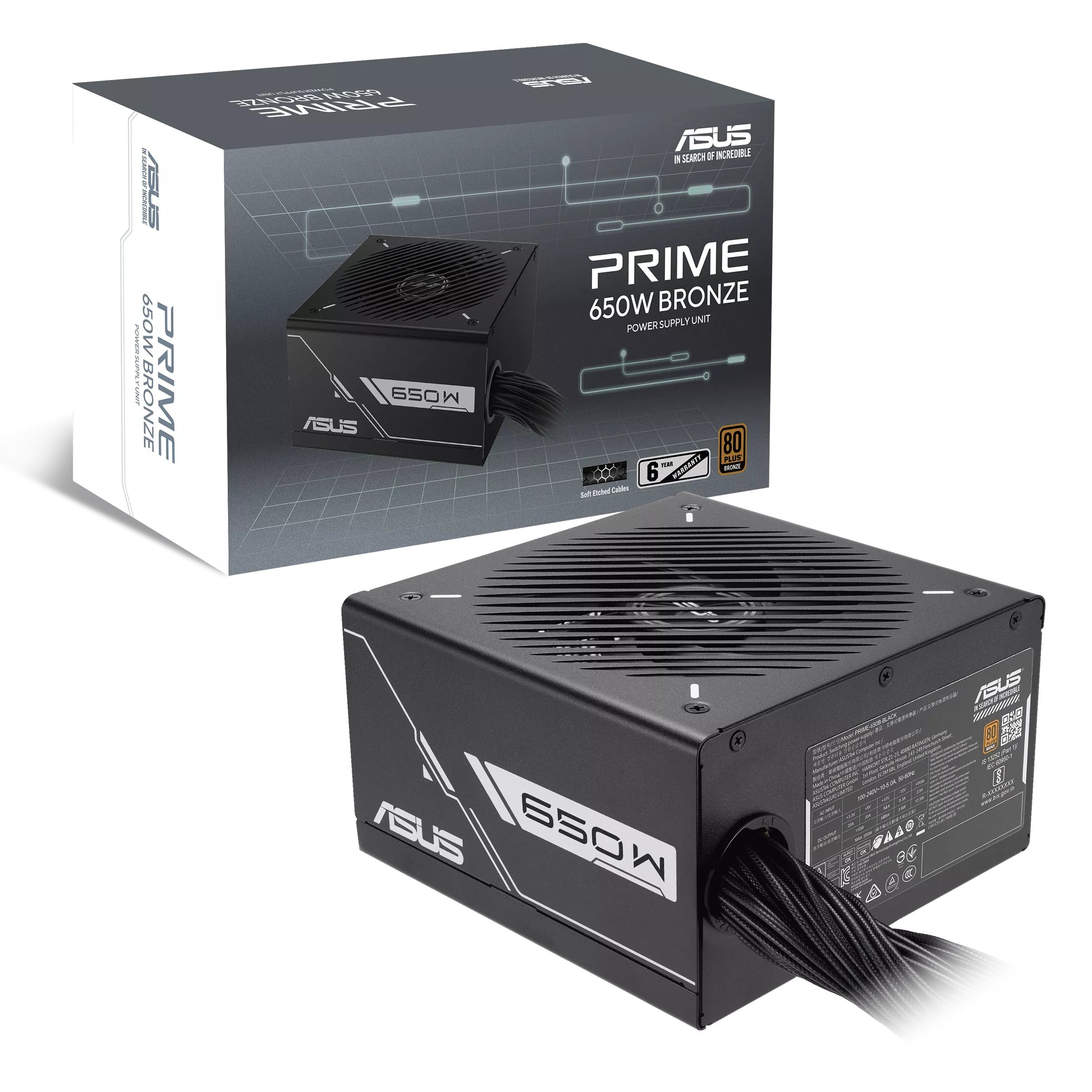 ASUS Prime 650W 80+ Bronze Power Supply