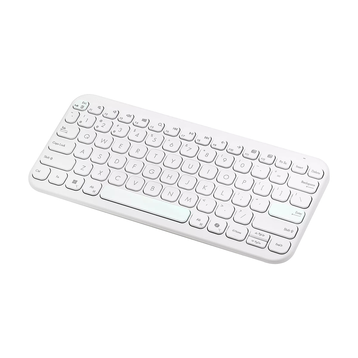 Asus KW100 Marshmallow Wireless Keyboard (Iridescent White)