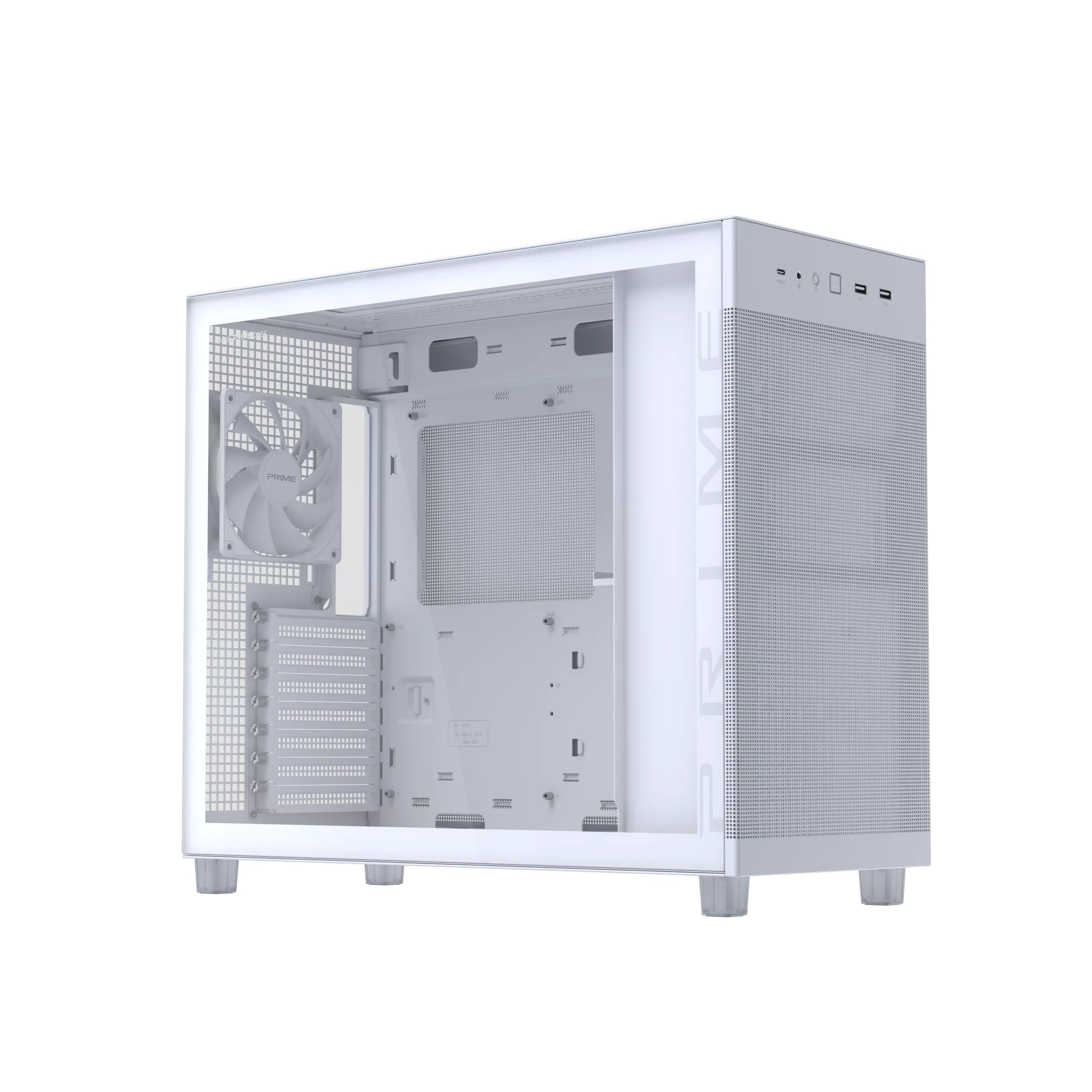Asus Prime AP303 Tempered Glass Panel ATX PC Case