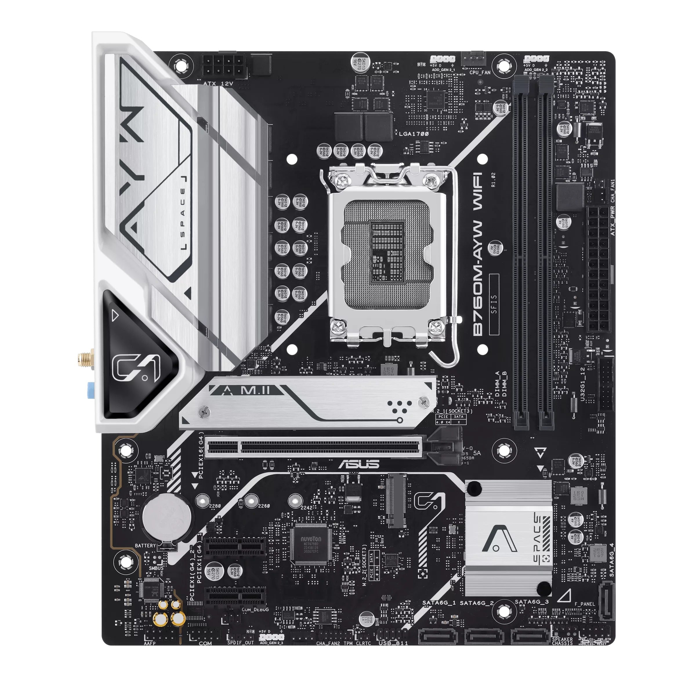 Asus B760M-AYW WiFi DDR5 Intel Motherboard