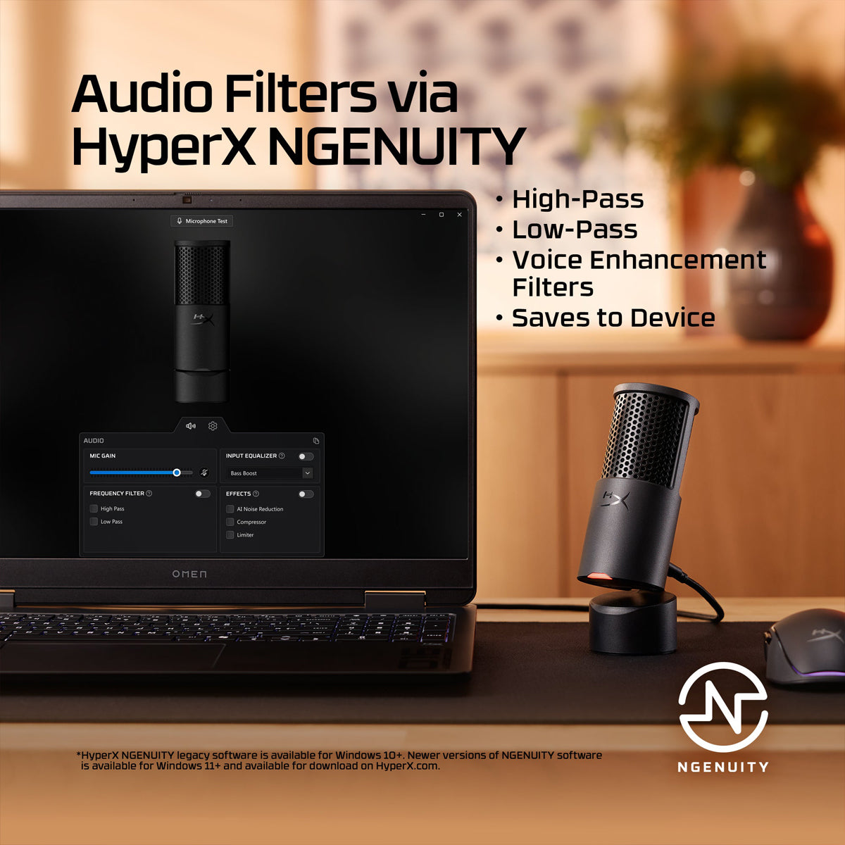 HyperX Solocast 2 Gaming USB Condenser Microphone (AR0A0AA)