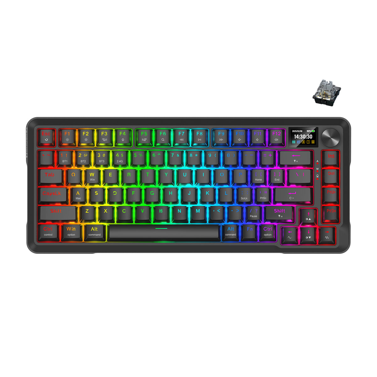 Redragon Behemoth K724-RGB-PRO Mechanical Keyboard with LCD Screen
