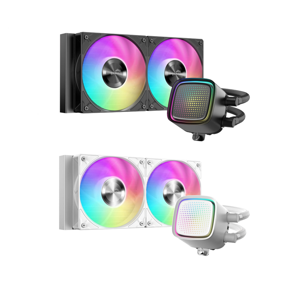 Sama L50 240mm AIO ARGB Liquid CPU Cooler with Dot-Matrix