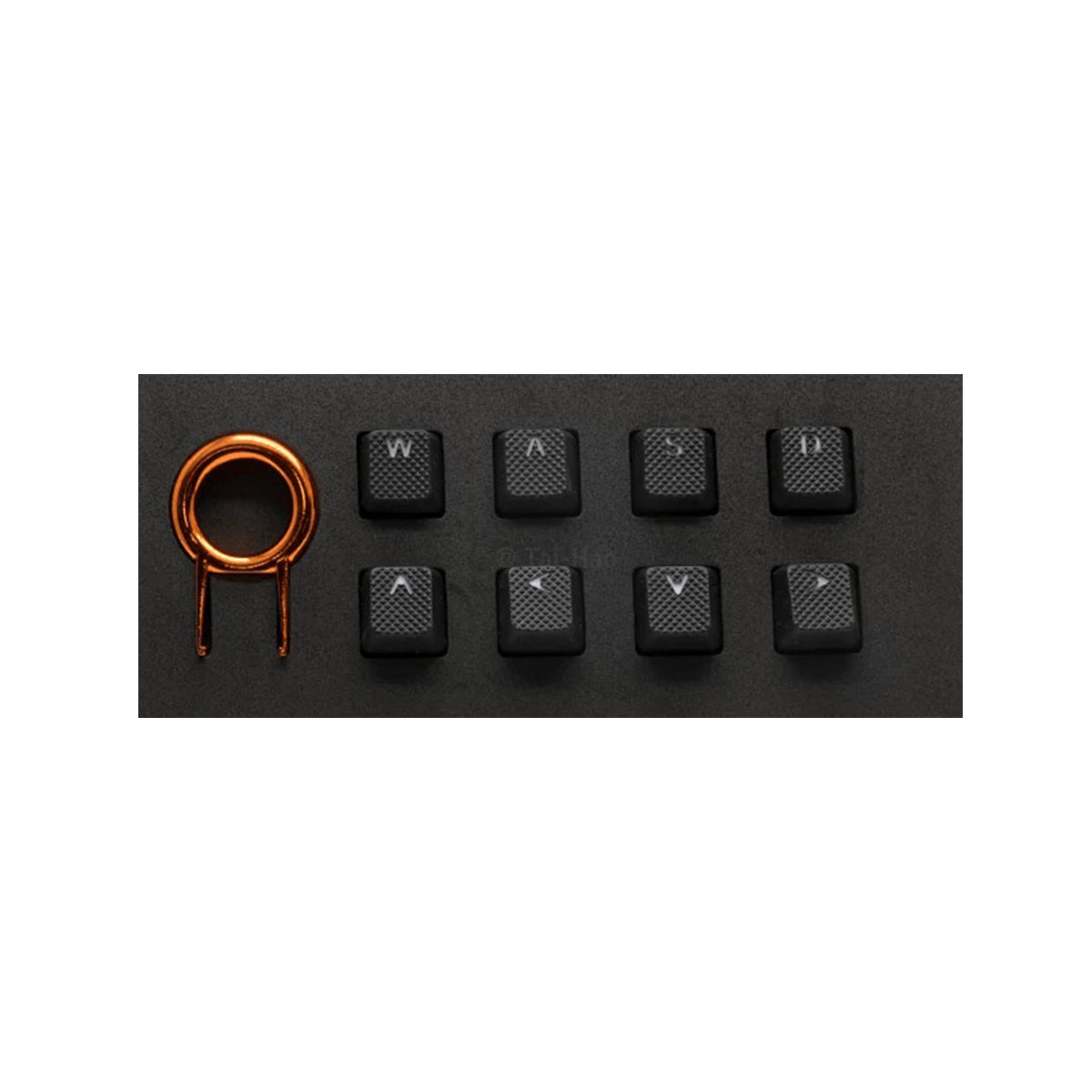 Taihao Rubber Double Shot Backlit Gaming Wasd Keycaps Set For Cherry MX Switch Type (8-Keys) (Black)