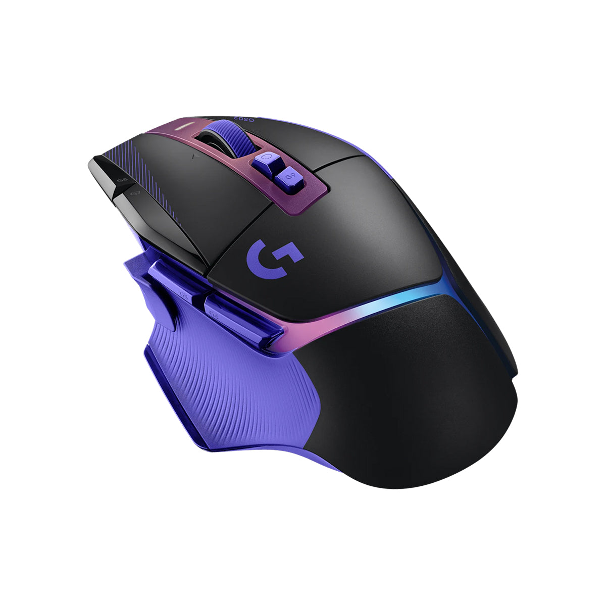 Logitech G502 X Plus Lightspeed Wireless RGB Gaming Mouse (Black, White, Dark Lila, Mint)