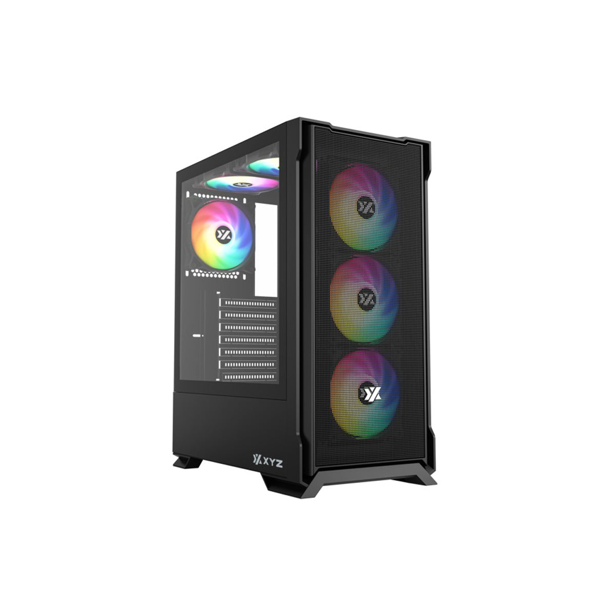 XYZ Airone 300 X MESH ATX PC Case with 6 Pre-Installed 120mm ARGB Fans