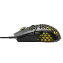 Cooler Master MM711 Gaming Mouse with Lightweight Honeycomb Shell, Ultraweave Cable & RGB Accents (Matte Black)