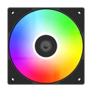 ID-Cooling AS-120-K ARGB Trio FX 120mm 4Pin PWM/3Pin 5V ARGB Silent Daisy Chain CPU Fan (Black)