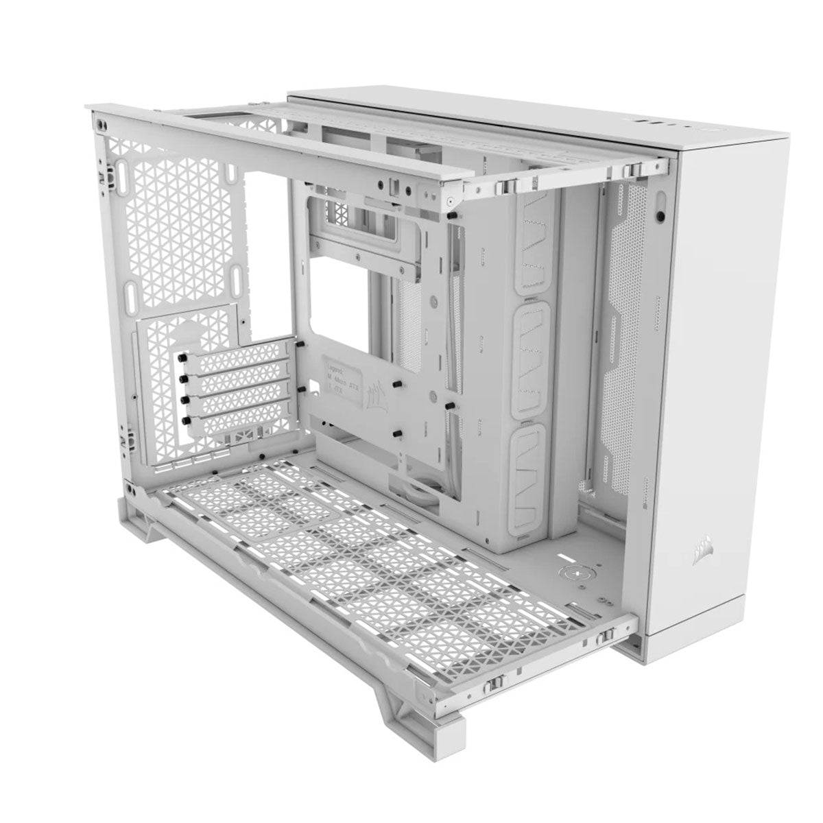 Corsair 2500X Mid-Tower Dual Chamber Pc Case (White)