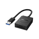 UGreen 2-In-1 USB 3.0 A Card Reader (Black) (CR127/20250)