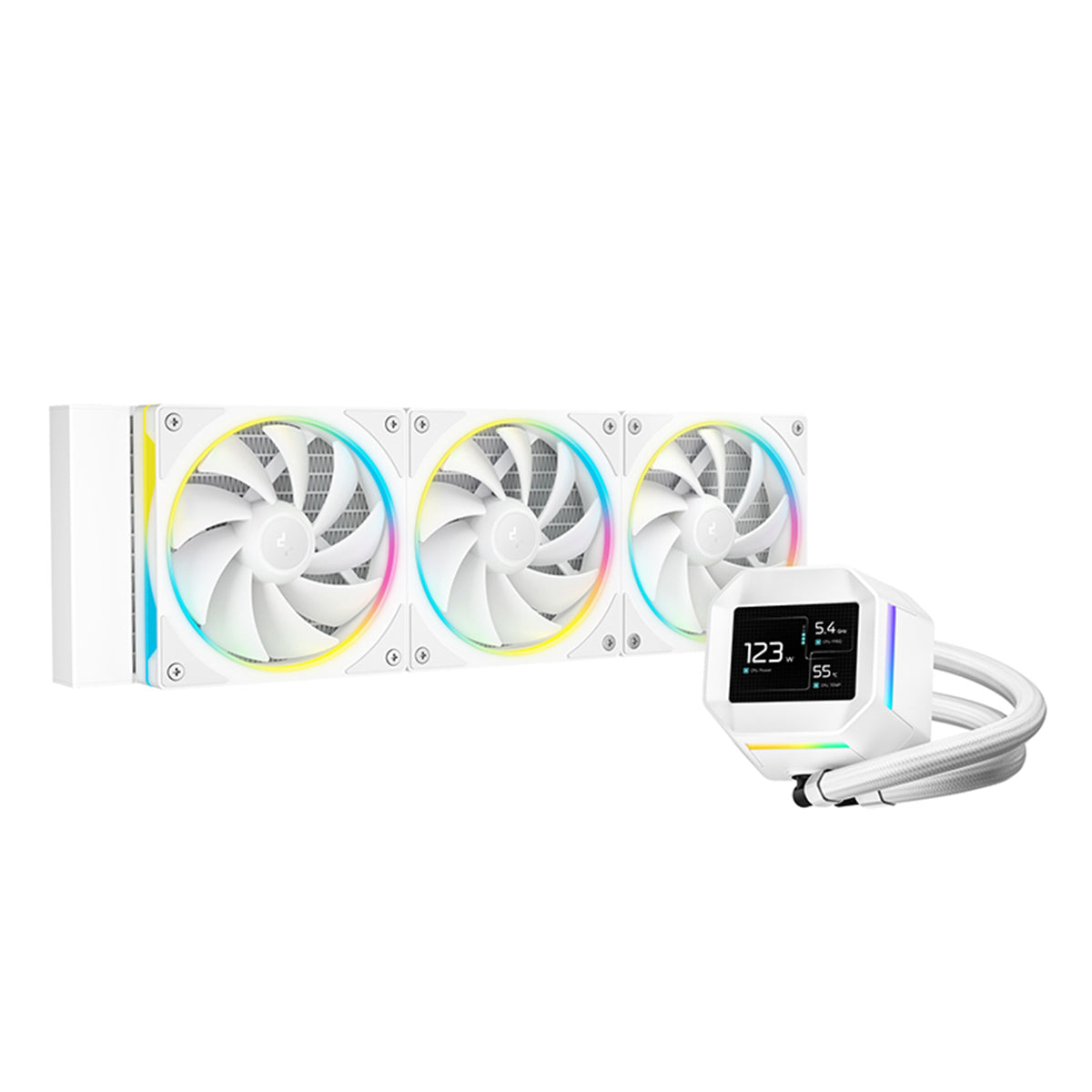 DeepCool LM360 360mm 6th Gen ARGB Liquid Cooler with 2.4" LCD Screen | DataBlitz