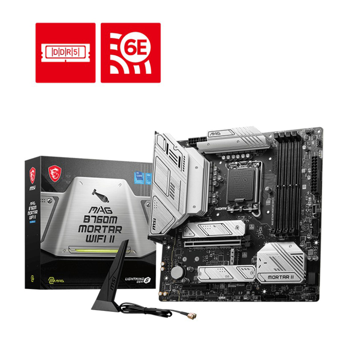 MSI MAG B760M Mortar WiFi II DDR5 Intel Motherboard