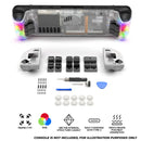 JSAUX RGB & Vents Transparent Back Plate for Steam Deck & Steam Deck OLED (Crystal) (PC0106C)