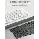 Ajazz AKS075 RGB Tri-Mode 75% Keys Hot Swappable Mechanical Keyboard with Screen (Blue/White/Blue) (Day Dream Switch)