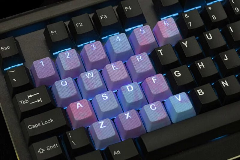 Taihao Rubber Double Shot Backlit Gaming Keycaps Set For Cherry MX Switch Type (23-Keys)