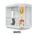 Hyte Y70 Touch Infinite 3rd Gen Dual Chamber ATX Mid Tower Modern Aesthetic Case with 14.9" LCD Screen